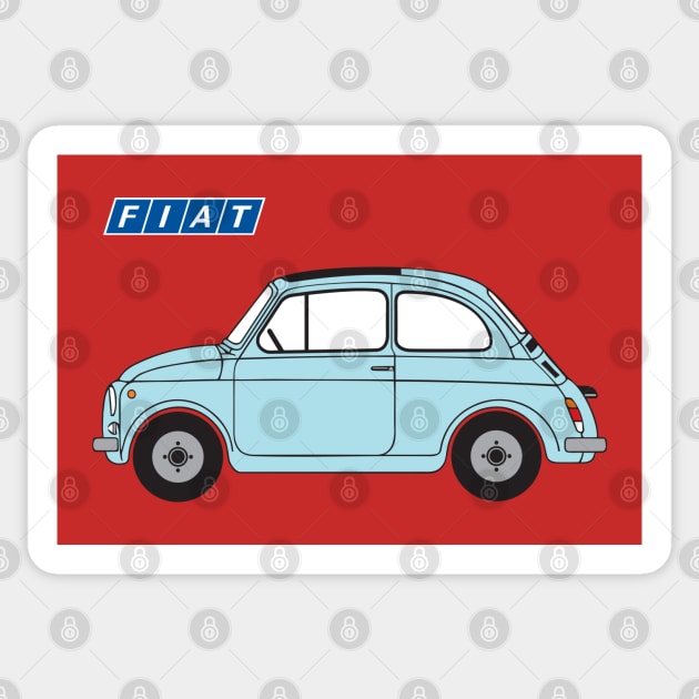 Classic Fiat Sticker by CreativePhil